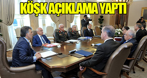 Köşk'ten açıklama geldi