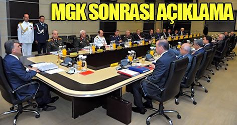 MGK sonrası yapılan açıklama