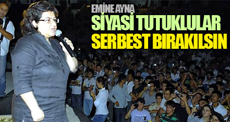 Ayna: Siyasi tutuklular serbest bırakılsın