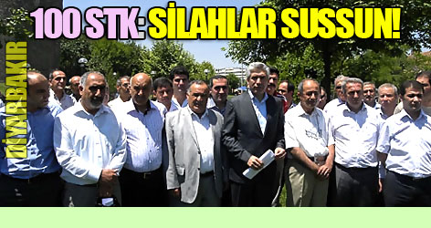 100 STK 'Silahlar Sussun' dedi!