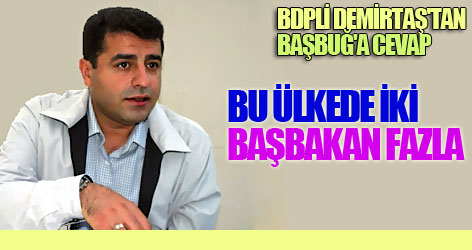 BDP'li Demirtaş'tan Başbuğ'a cevap