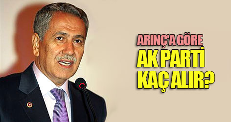 Arınç'a göre AK Parti kaç alır?