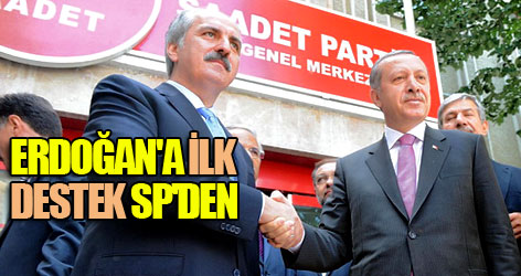 Erdoğan SP lideri Kurtulmuş ile görüştü