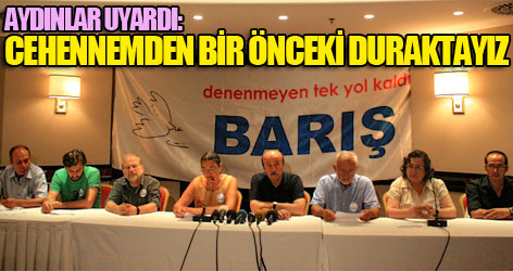 Aydınlar: Savaşı değil, barışı konuşmak istiyoruz