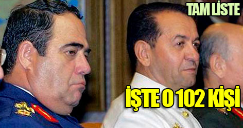 İşte O 102 Kişi - Tam Liste