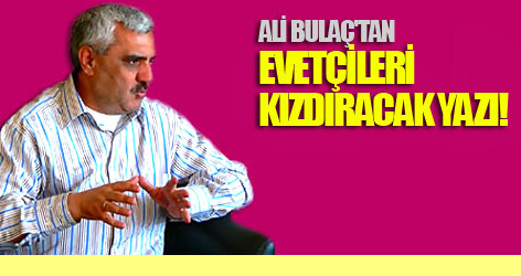 Ali Bulaç'tan evetçileri kızdıracak yazı!