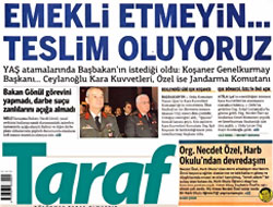 Taraf öyle bir manşet attı ki..