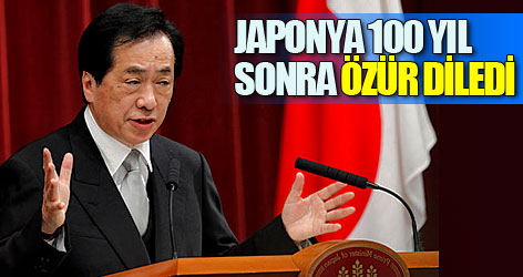 Japonya 100 yıl sonra özür diledi