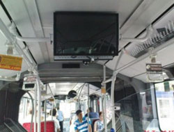 Metrobüslerde TV yayını başladı