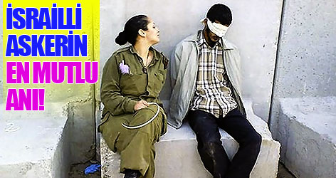 İsrailli askerin en mutlu anı!