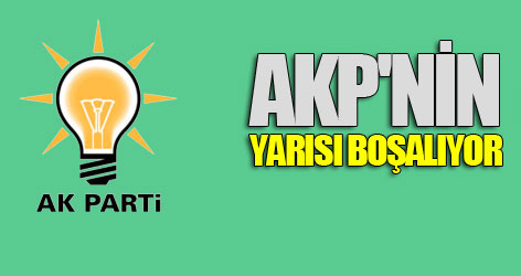 AKP'nin yarısı boşalıyor