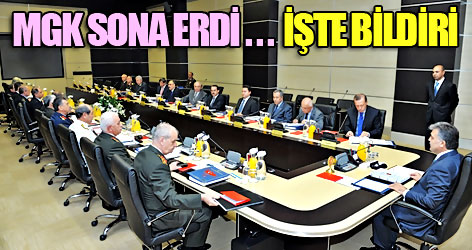 MGK: Teröre karşı mücadele tavizsiz sürecek