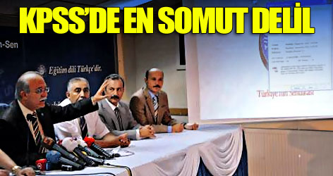 KPSS kopyası için en somut delil