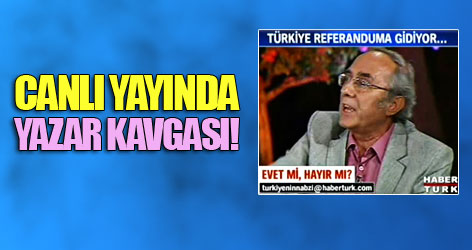 Canlı yayında yazar kavgası!