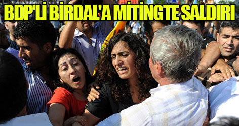 BDP'li Birdal'a mitingte saldırı
