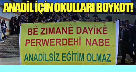 Kürtçe Eğitim Hakkı İçin Okullar Boykot Edilecek