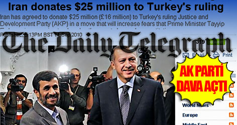 Çelik: The Daily Telegraph'a dava açıldı