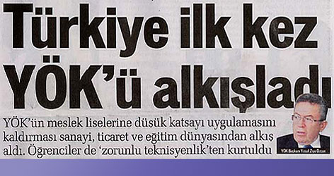 Türkiye, ilk kez YÖK'e teşekkür etti