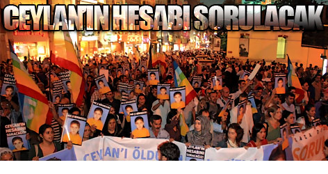 Ceylan, Taksim'de anıldı