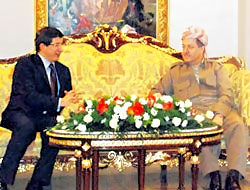 Davutoğlu, Barzani ile görüştü