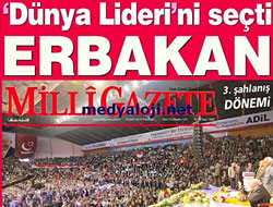 Abartılı Erbakan manşeti