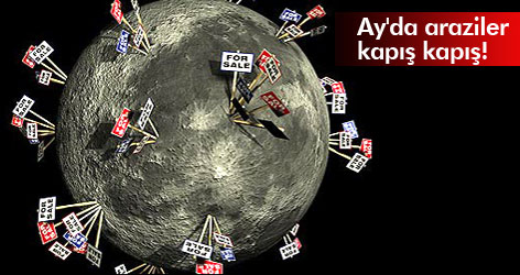 Ay'da araziler kapış kapış!