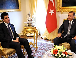 Erdoğan Neçirvan Barzani ile görüştü