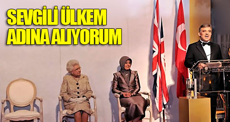 Ödülünü Kraliçe'nin elinden aldı