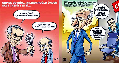 CHP'deki kriz mizah dergilerinde