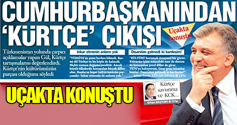 Gül’den ‘Kürtçe’ çıkışı