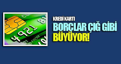 Kredi kartı borçları yüzde 391 arttı