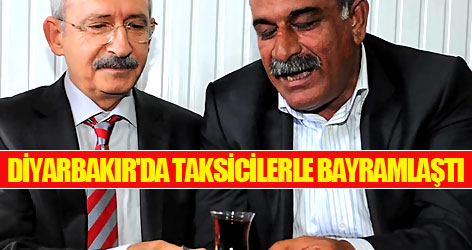 Diyarbakır'da taksicilerle bayramlaştı