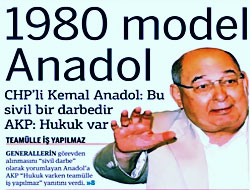 Taraf'tan Kemal Anadol'a gönderme