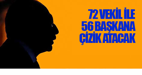 72 vekil ile 56 başkana çizik atacak