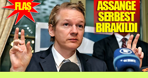 Assange, serbest bırakıldı
