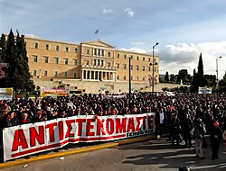 Yunanistan'da dev grev