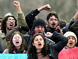 ODTÜ'de Erdoğan'a protesto