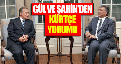 Gül ve Şahin'den Kürtçe yorumu