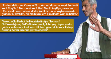 Kuran'a el basıp yemin ettiler