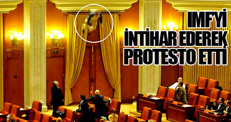 IMF’yi intihar ederek protesto etti