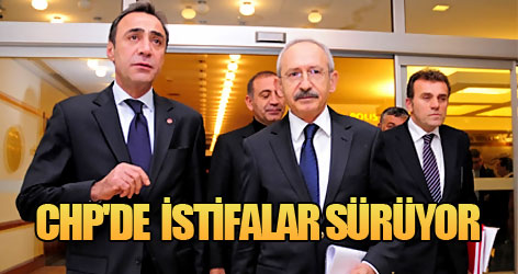 CHP'de  istifalar sürüyor