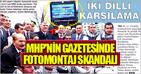 MHP'nin gazetesinde fotomontaj skandalı