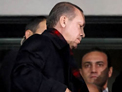 Erdoğan stadı terk etti