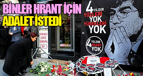 Binler Hrant için adalet istedi