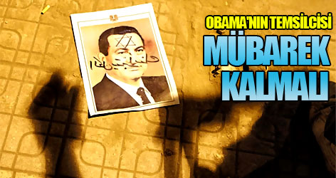 Obama'nın temsilcisi: Mübarek kalmalı