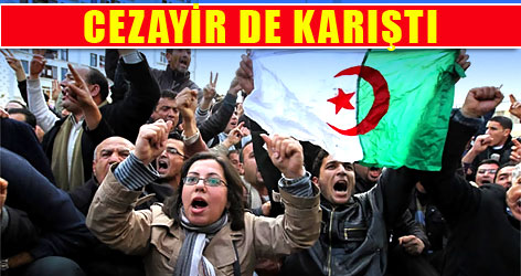 Cezayir de karıştı