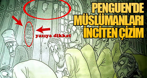 Müslümanları inciten çirkin çizim