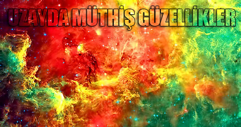 Uzayda göz kamaştıran güzellikler