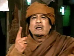 Kaddafi: Sonuna kadar mücadele edeceğim