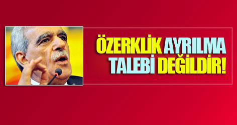 Ahmet Türk: Özerklik ayrılma talebi değildir!